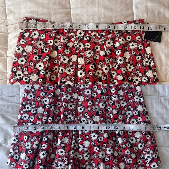 NWT Zara TRF Floral Print Pleated Shorts S - Picture 9 of 12